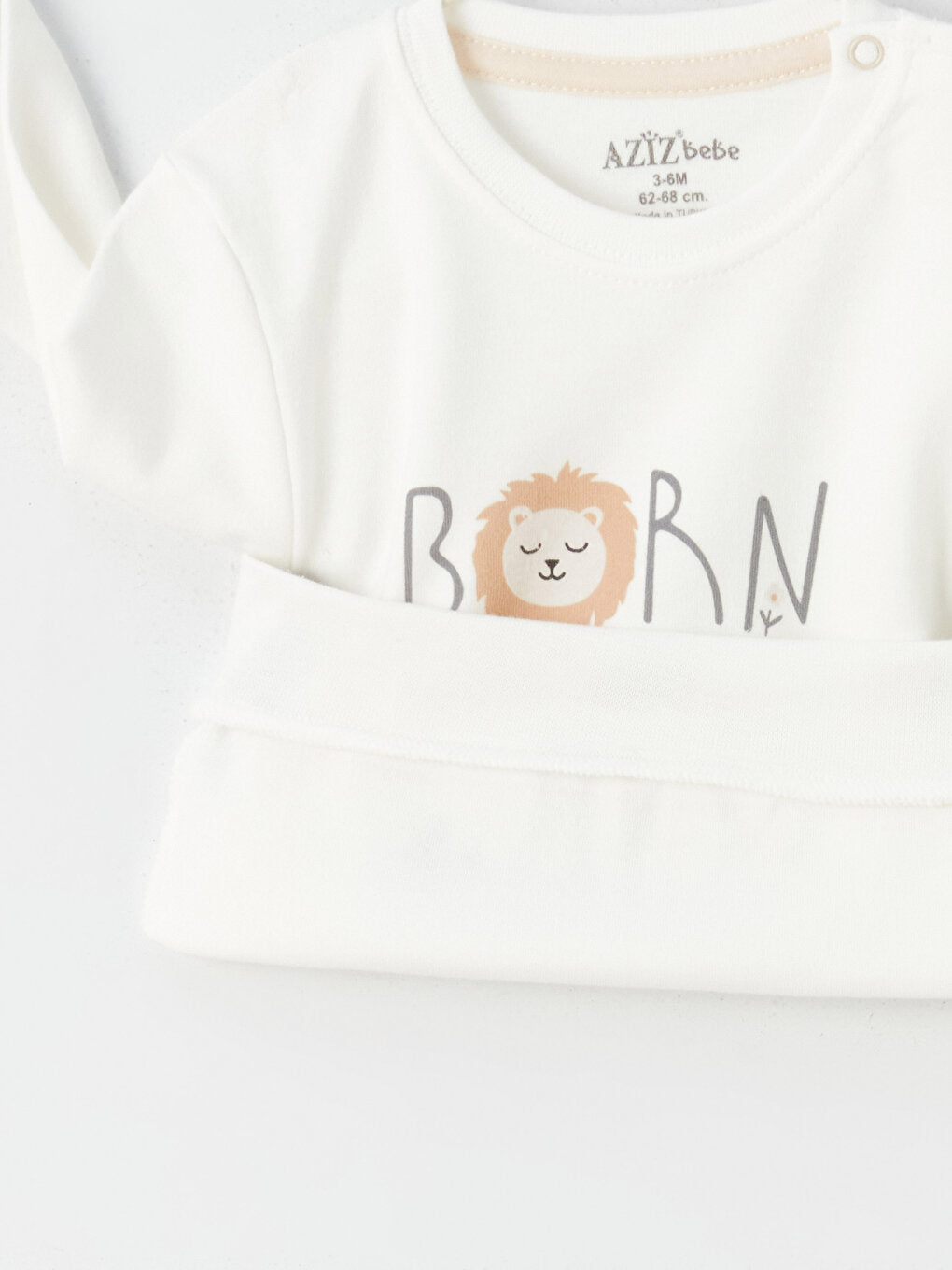 Crew Neck Long Sleeve Printed Baby Boy 2 Piece Set