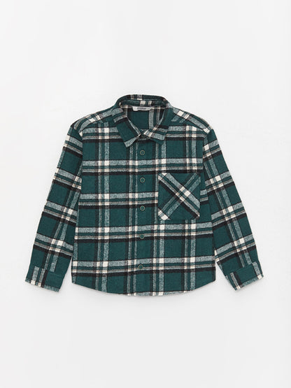 Comfortable Fit Plaid Boy's Shirt