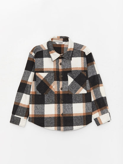 Comfortable Fit Plaid Boy's Shirt