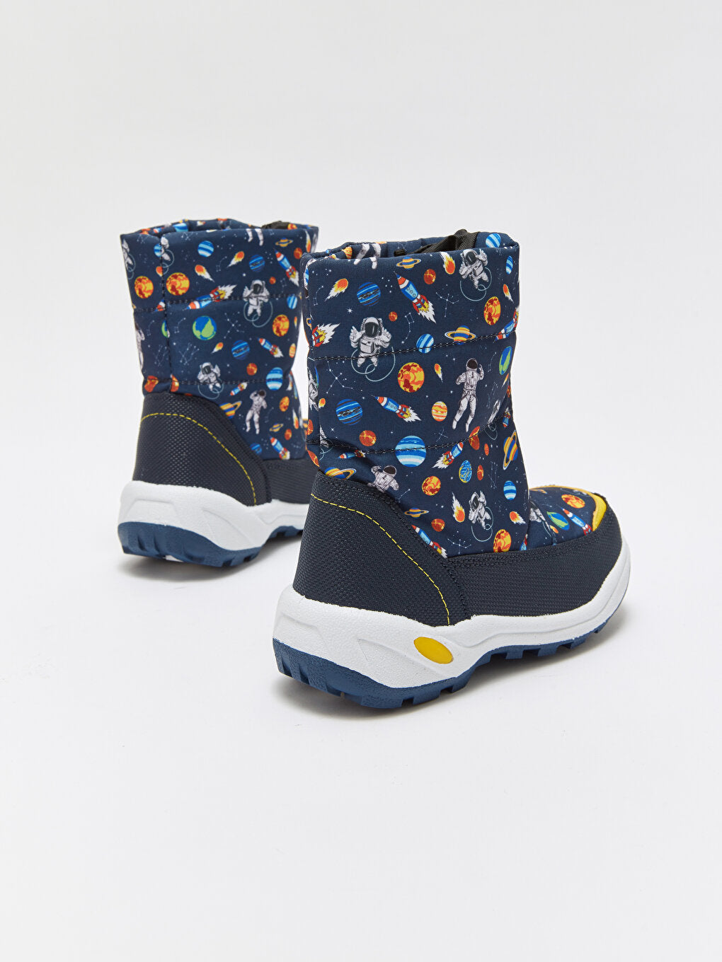 Printed Zippered Boy's Snow Boots