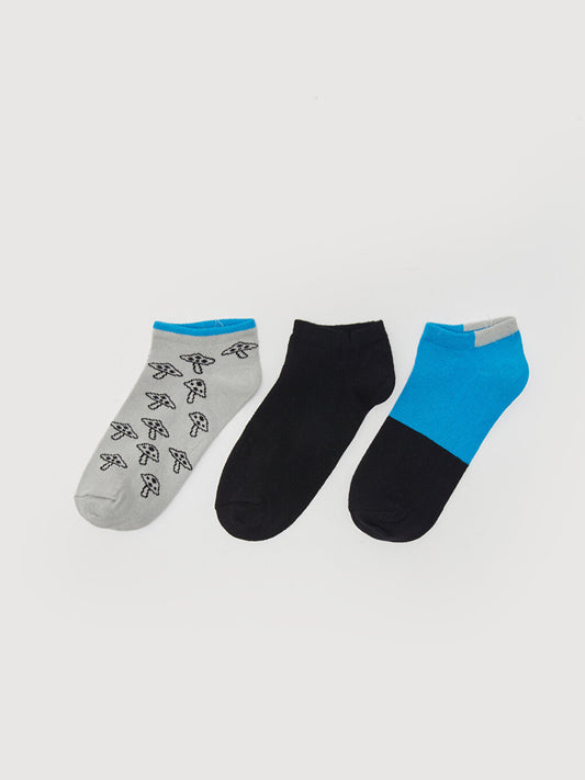 Patterned Boy's Booties Socks 3-pack