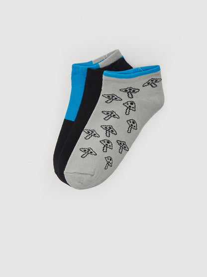 Patterned Boy's Booties Socks 3-pack