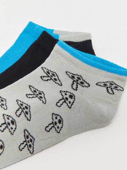 Patterned Boy's Booties Socks 3-pack