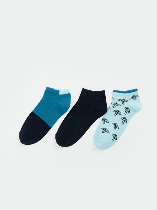 Patterned Boy's Booties Socks 3-pack