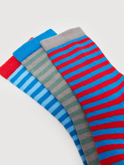 Striped Boy Socks 3-pack