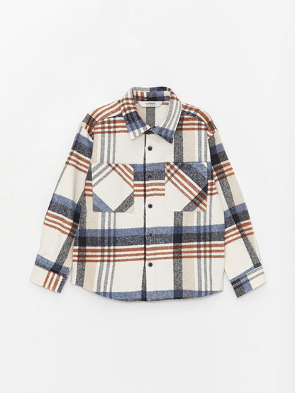 Comfortable Fit Plaid Boy's Shirt