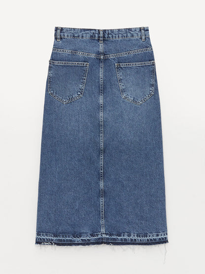 Slim Fit Women's Jean Skirt