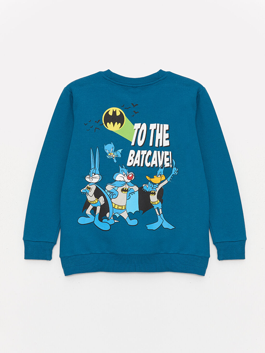 Crew Neck Looney Tunes Printed Long Sleeve Boy's Sweatshirt