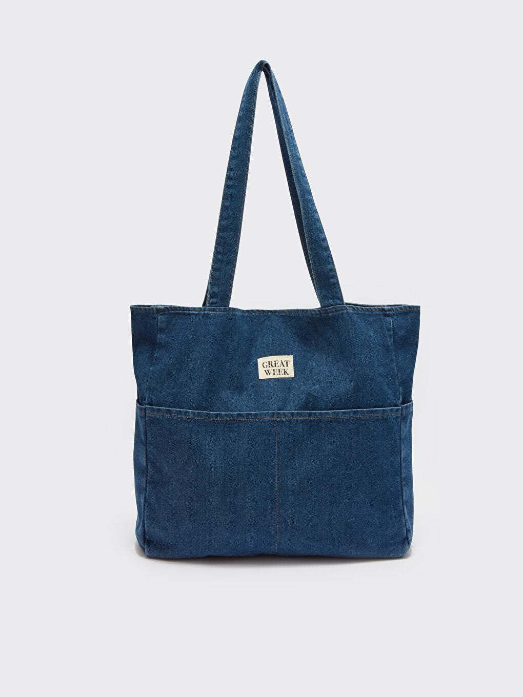 Label Detailed Women's Tote Bag