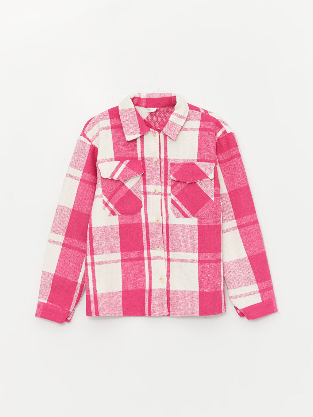 Plaid Long Sleeve Girl's Shirt Jacket