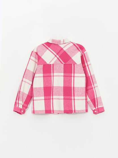 Plaid Long Sleeve Girl's Shirt Jacket