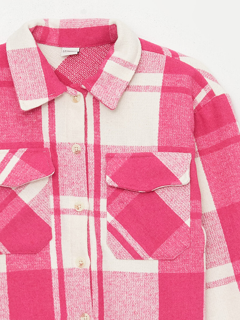 Plaid Long Sleeve Girl's Shirt Jacket