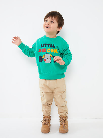 Crew Neck Long Sleeve Baby Boy Sweatshirt