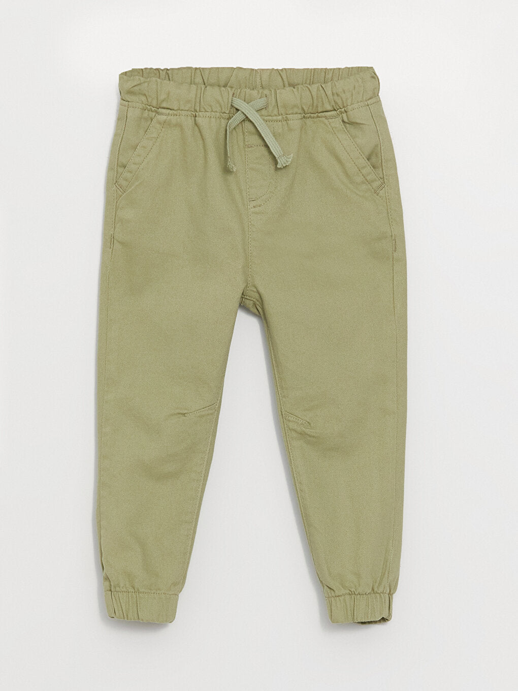 Basic Baby Boy Trousers with Elastic Waist