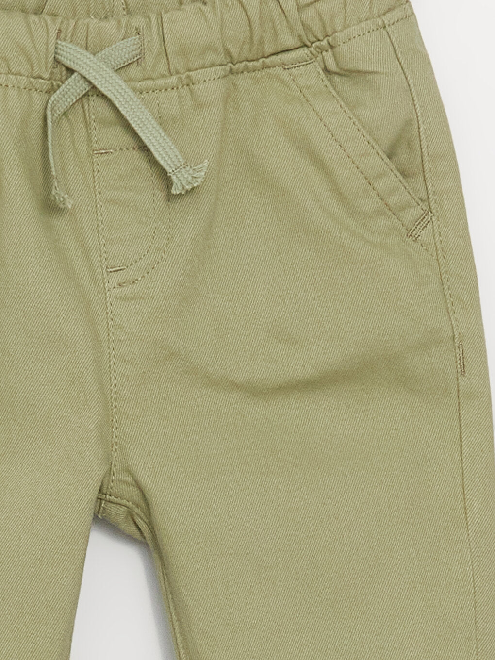 Basic Baby Boy Trousers with Elastic Waist