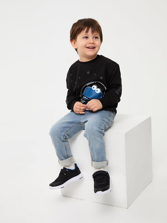 Crew Neck Long Sleeve Baby Boy Sweatshirt