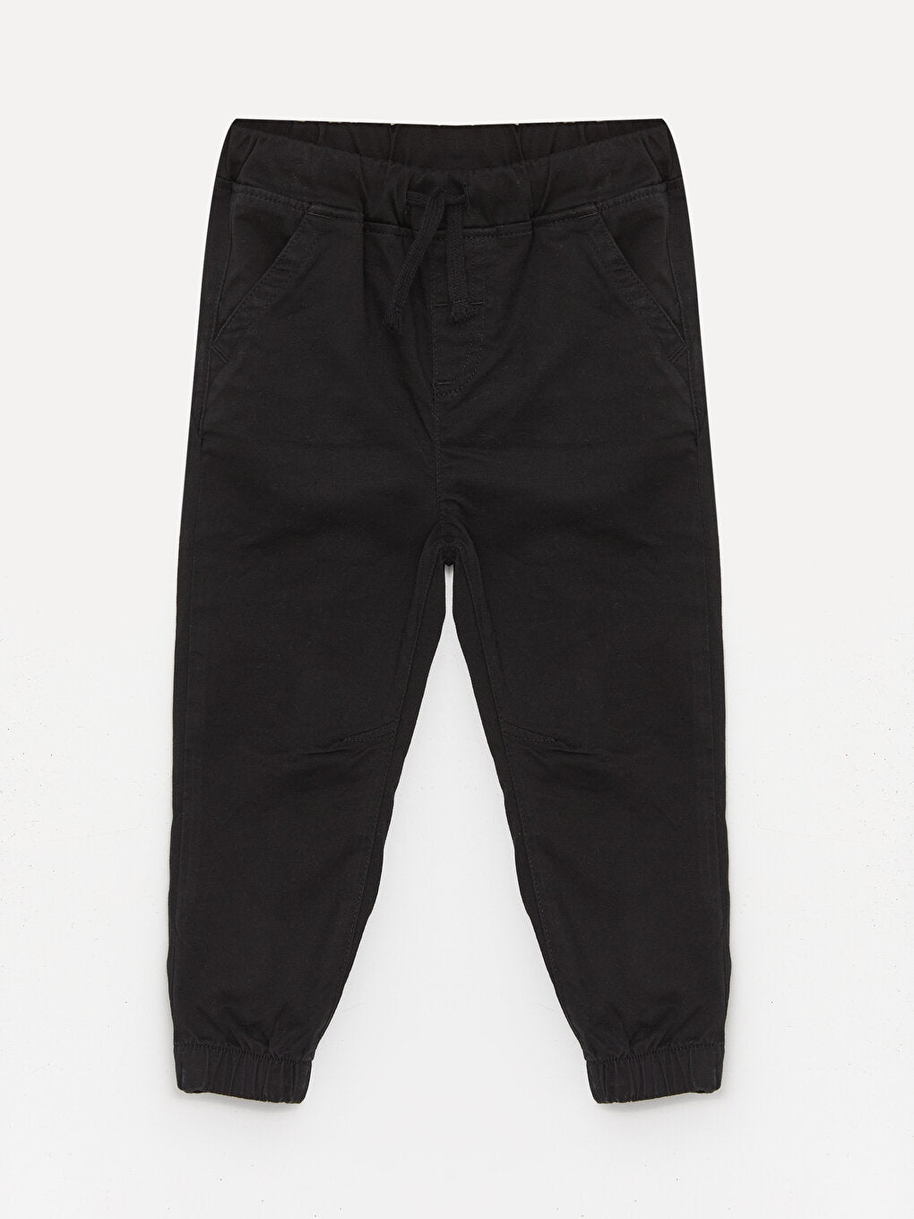 Basic Baby Boy Trousers with Elastic Waist