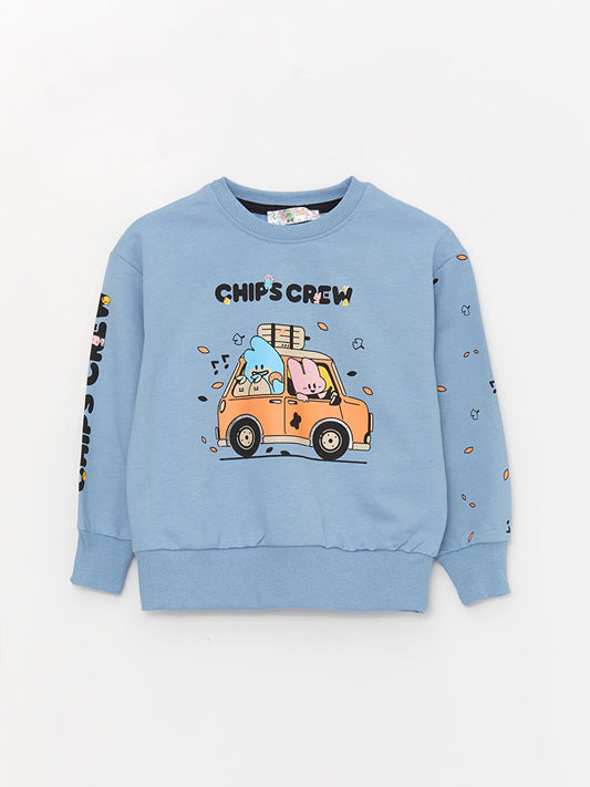 Crew Neck Long Sleeve Baby Boy Sweatshirt