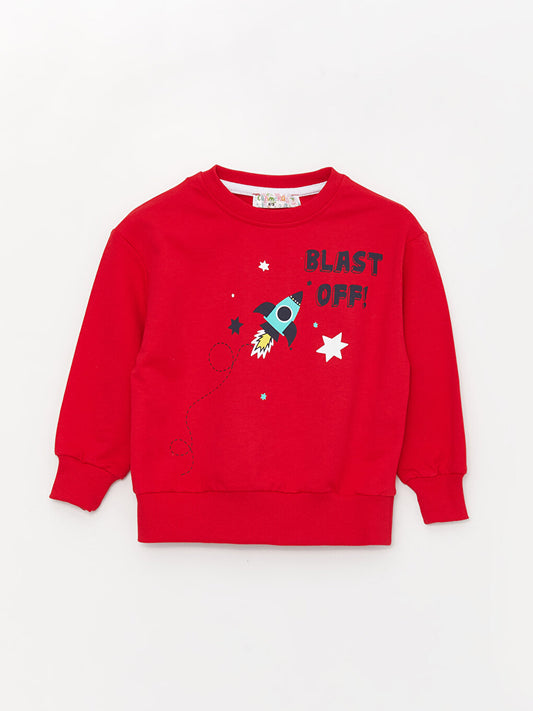 Crew Neck Long Sleeve Baby Boy Sweatshirt