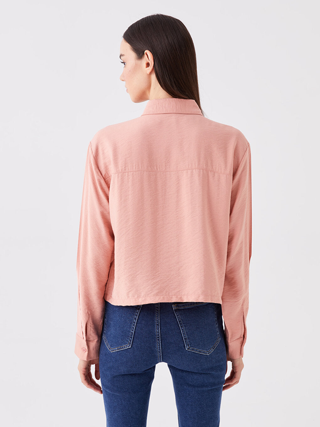 Plain Long Sleeve Women's Shirt