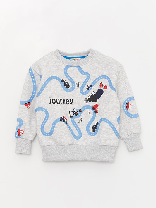 Crew Neck Long Sleeve Baby Boy Sweatshirt