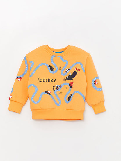 Crew Neck Long Sleeve Baby Boy Sweatshirt