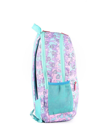 Girl's School Bag with Lettering Embroidery