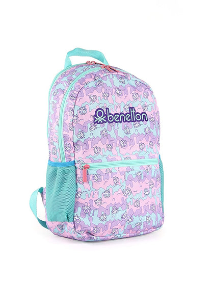 Girl's School Bag with Lettering Embroidery