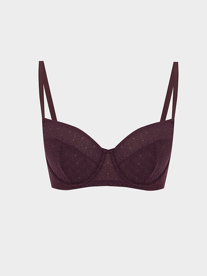 Underwire Unpadded Lace Strapless Bra