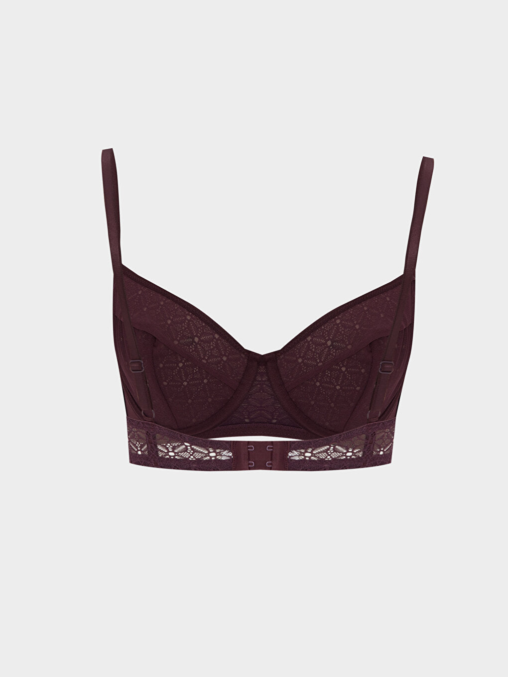 Underwire Unpadded Lace Strapless Bra