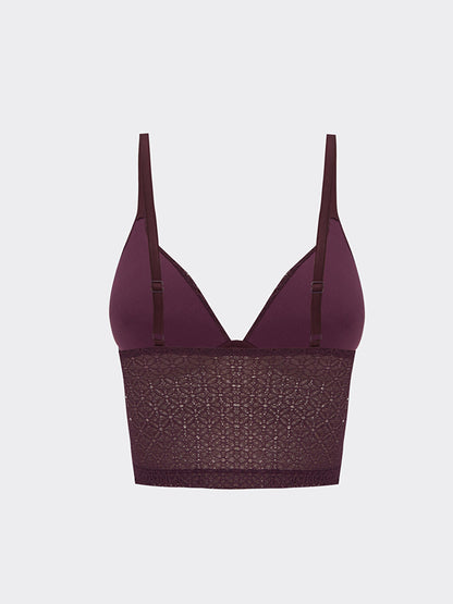 Non-wireless Padding Lace Bralette