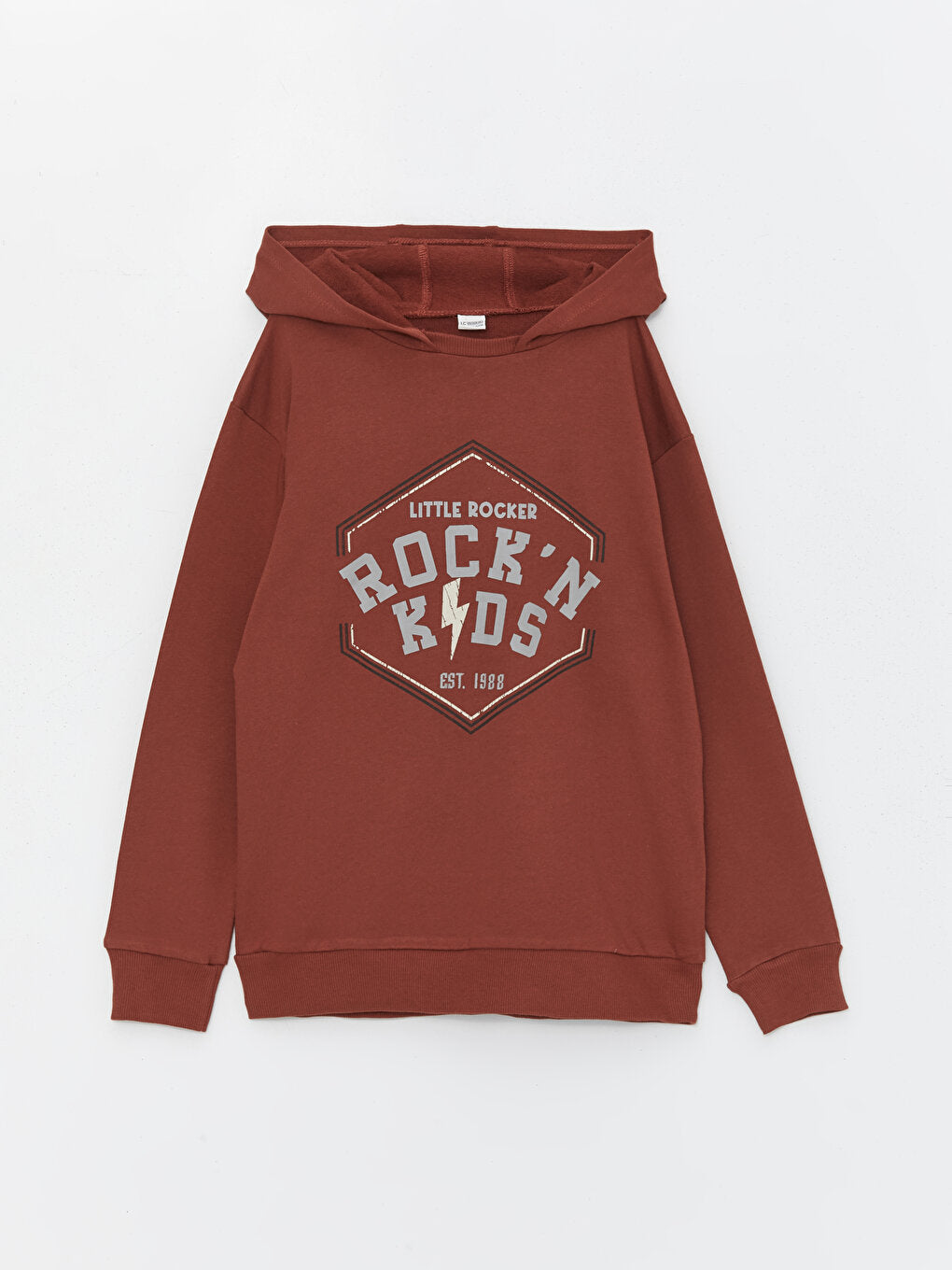 Printed Long Sleeve Boys Hoodie