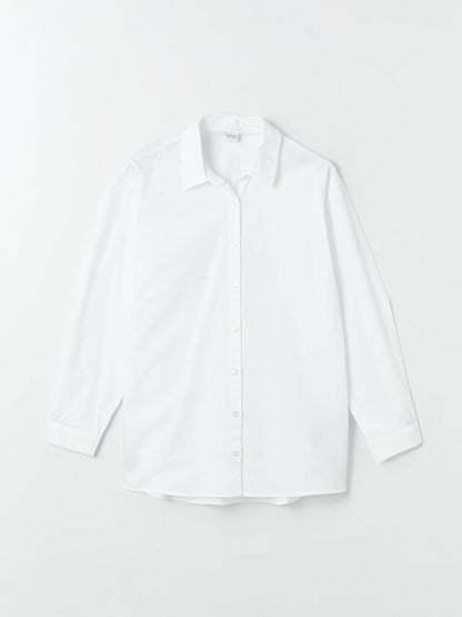 Basic Long Sleeve Poplin Girl's Shirt