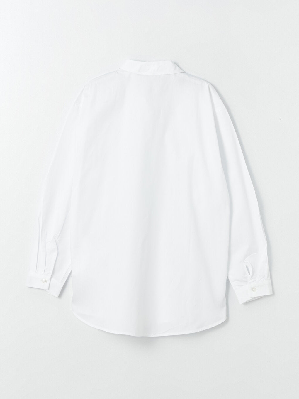 Basic Long Sleeve Poplin Girl's Shirt