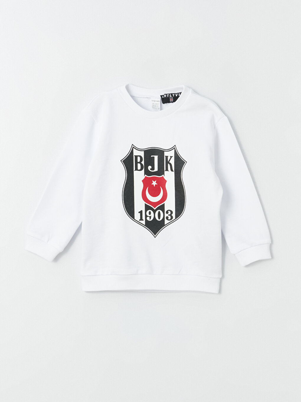 Crew Neck Beşiktaş Printed Baby Boy Sweatshirt and Sweatpants Set