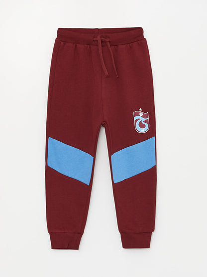 Crew Neck Long Sleeve Trabzonspor Printed Baby Boy Sweatshirt and Sweatpants