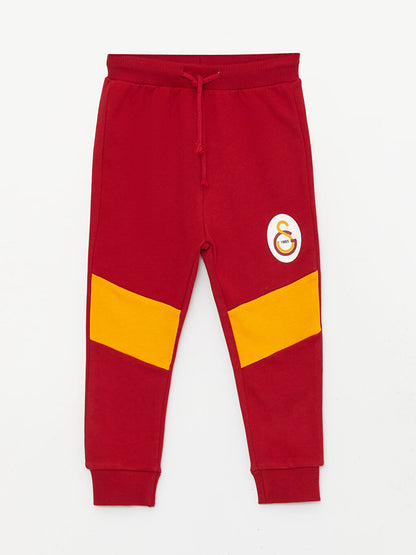 Crew Neck Galatasaray Printed Baby Boy Sweatshirt and Sweatpants Set