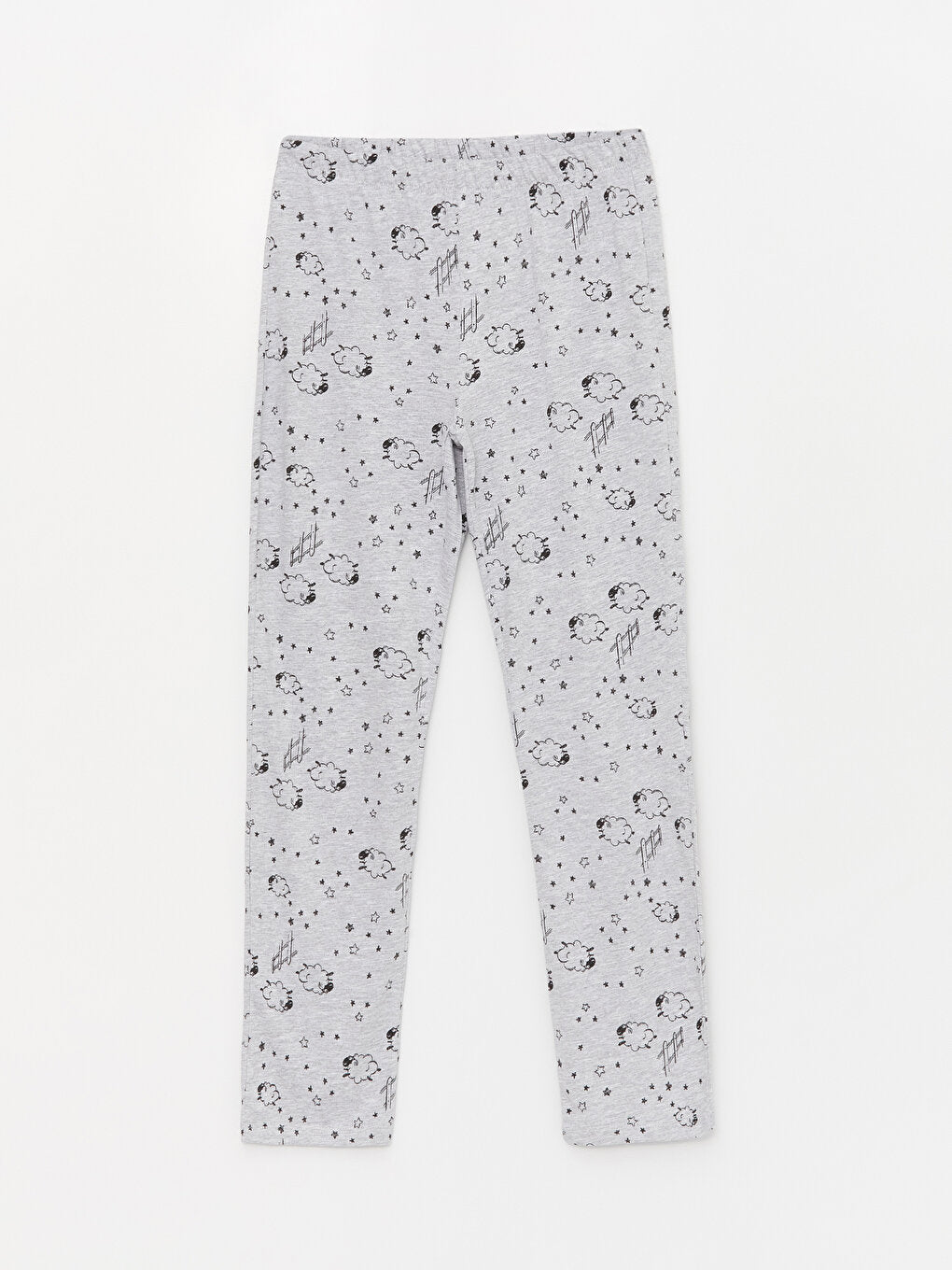 Patterned Women's Pajama Bottoms with Elastic Waist