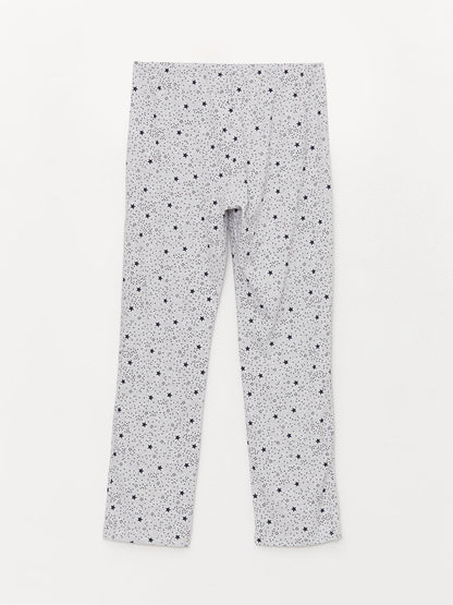 Patterned Women's Pajama Bottoms with Elastic Waist