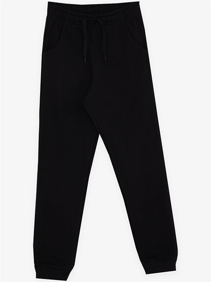 Basic Boys' Sweatpants with Elastic Waist