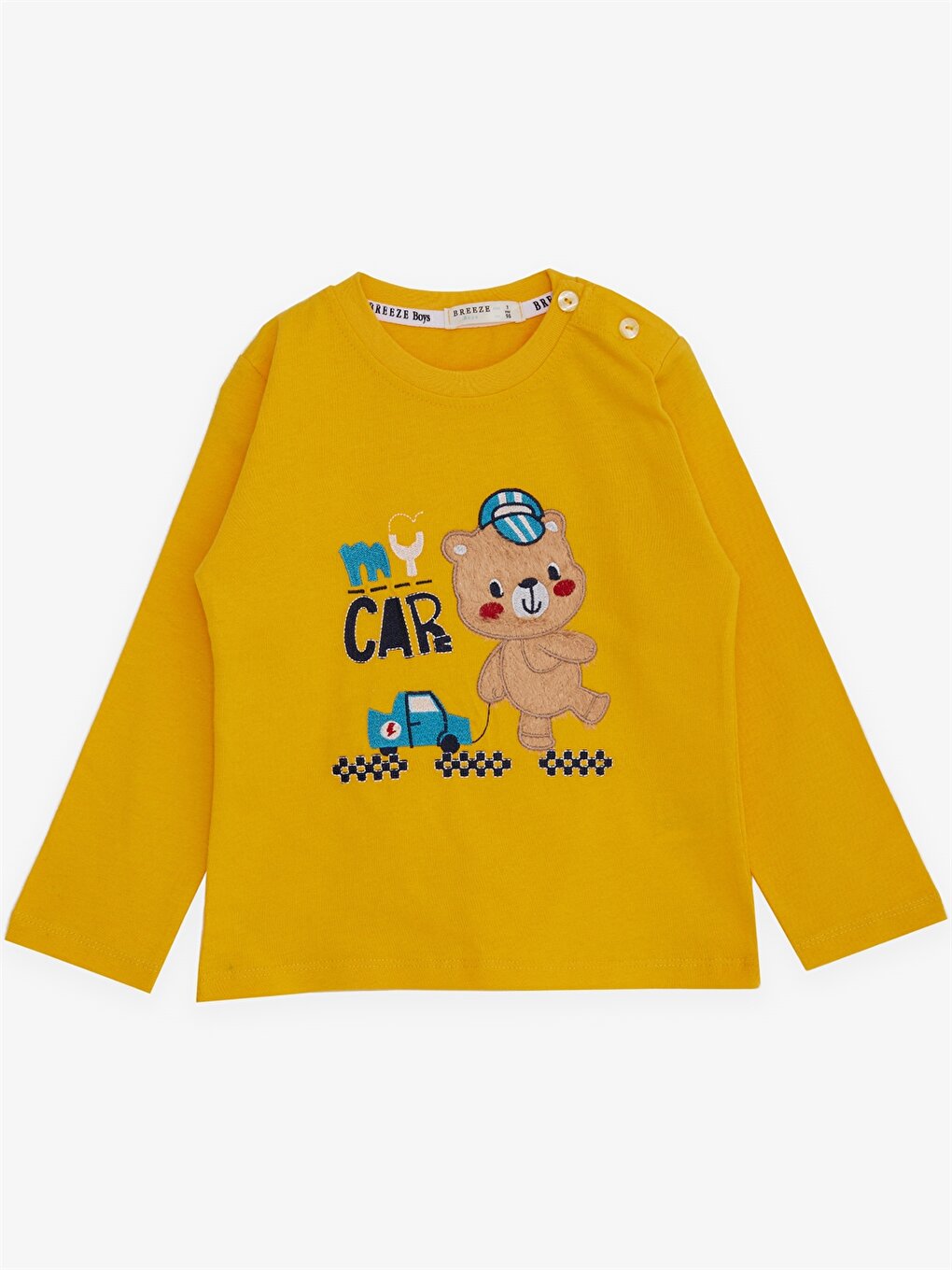 Crew Neck Long Sleeve Printed Baby Boy Sweatshirt