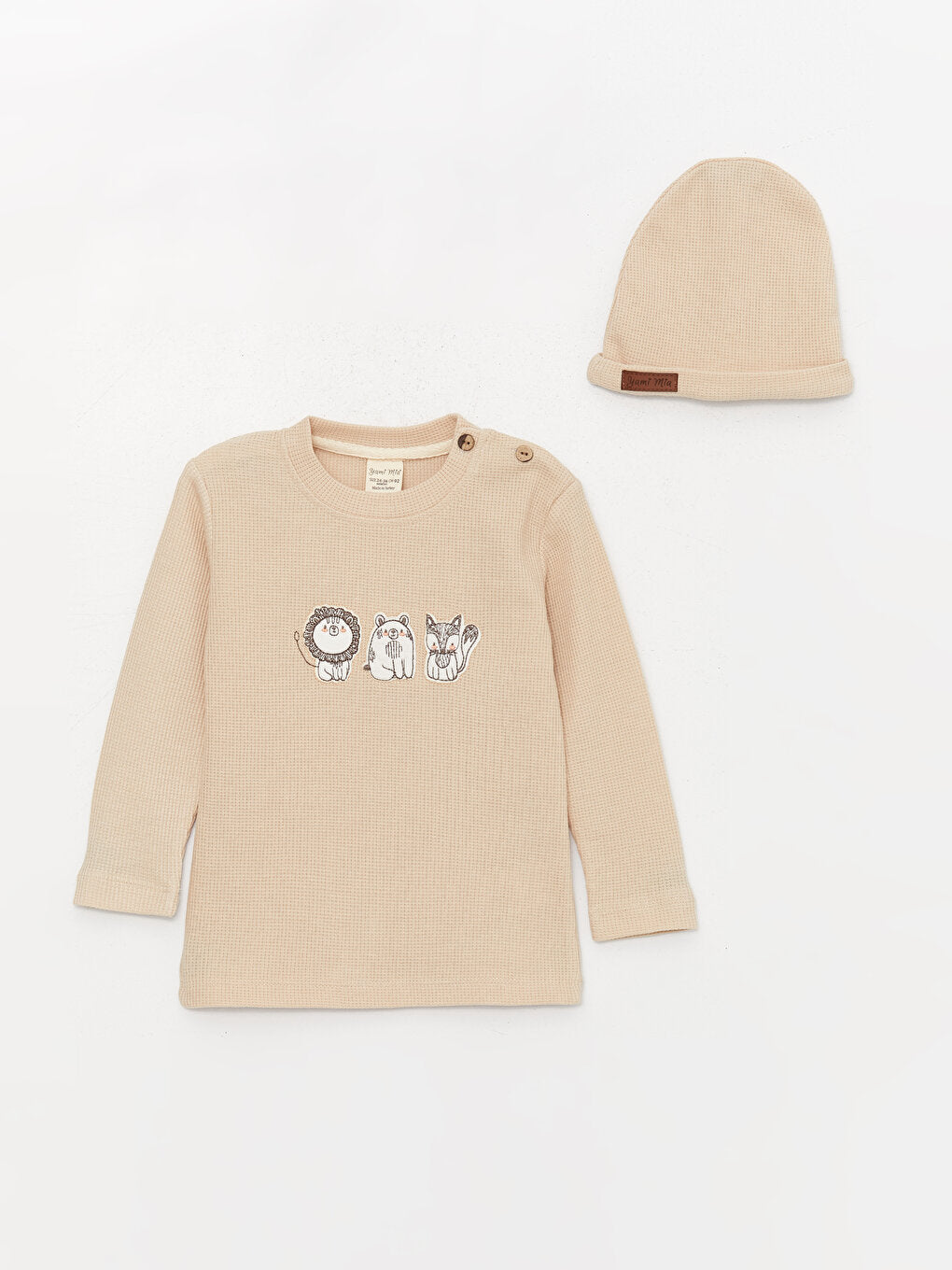 Crew Neck Long Sleeve Baby Boy 3 Piece Set