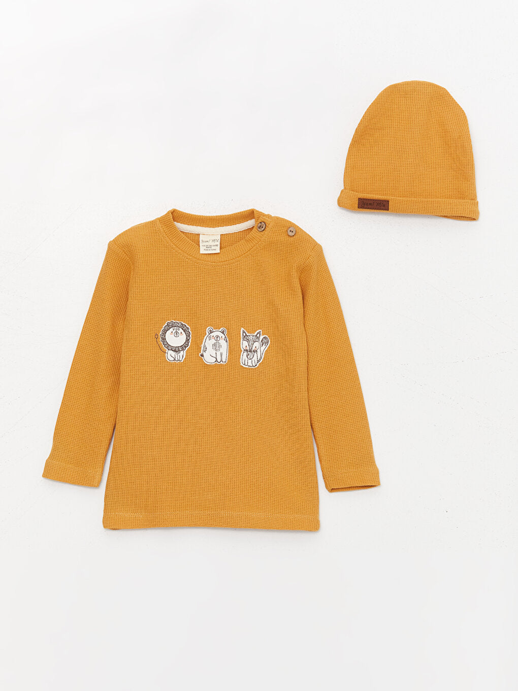 Crew Neck Long Sleeve Baby Boy 3 Piece Set