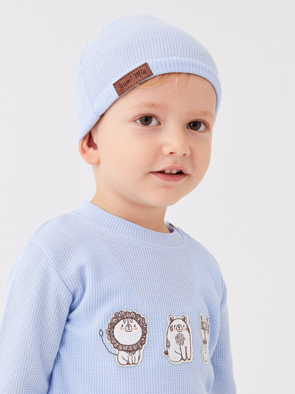 Crew Neck Long Sleeve Baby Boy 3 Piece Set