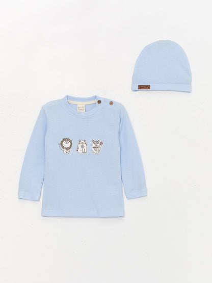 Crew Neck Long Sleeve Baby Boy 3 Piece Set