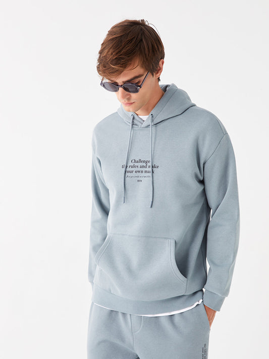 Long Sleeve Printed Men's Hoodie