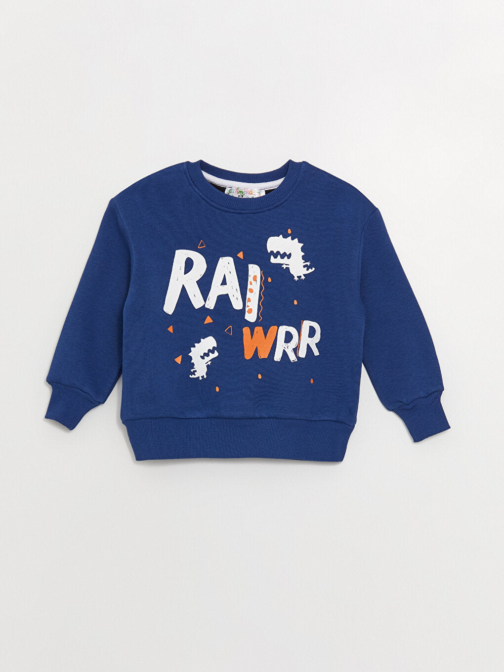 Crew Neck Long Sleeve Printed Baby Boy 2 Piece Set