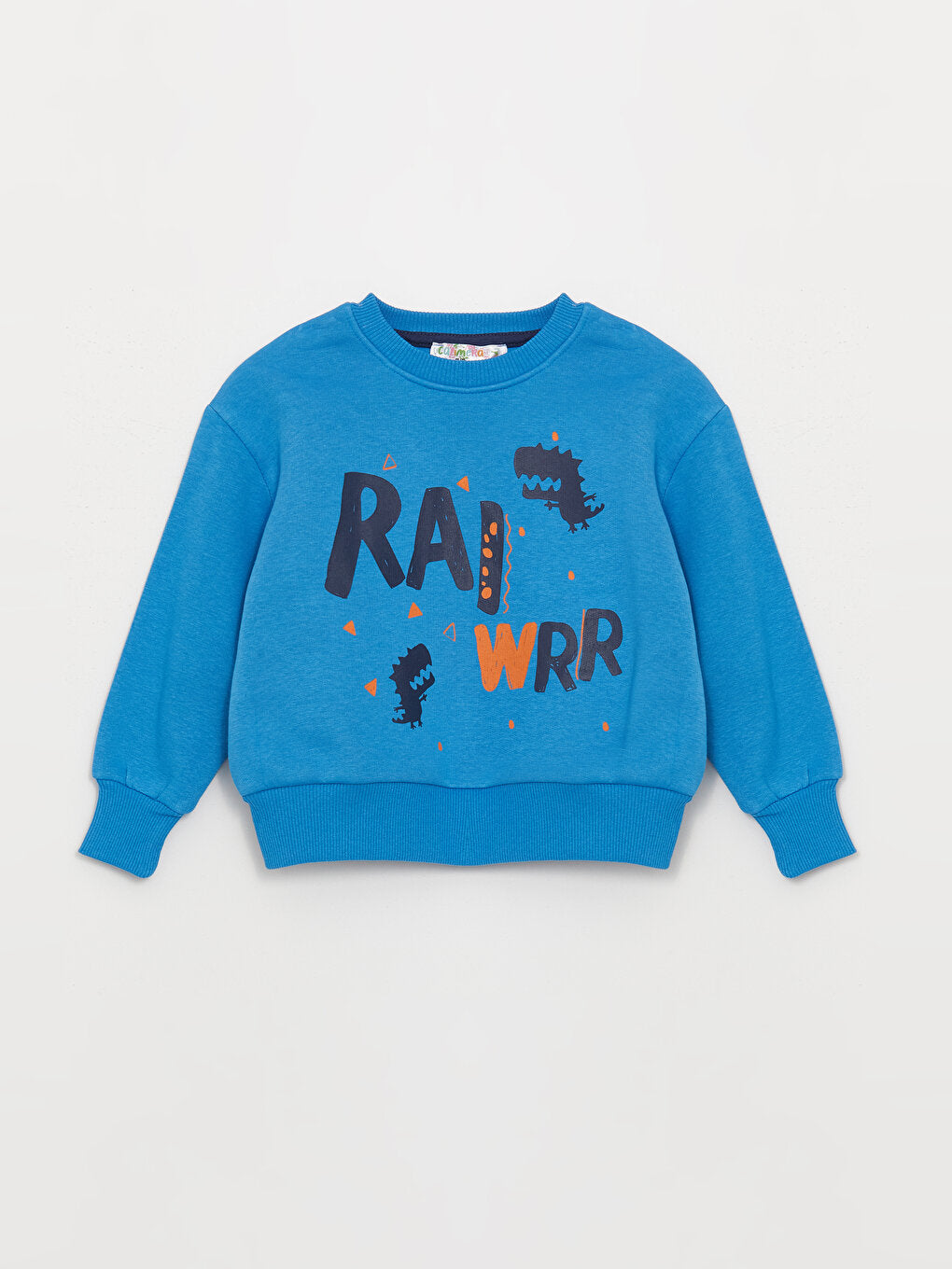 Crew Neck Long Sleeve Printed Baby Boy 2 Piece Set