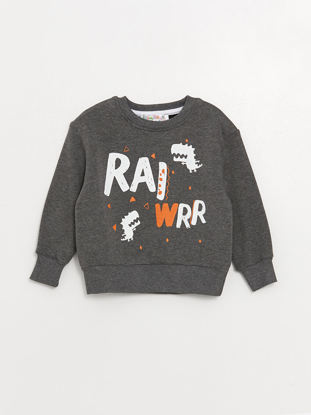 Crew Neck Long Sleeve Printed Baby Boy 2 Piece Set