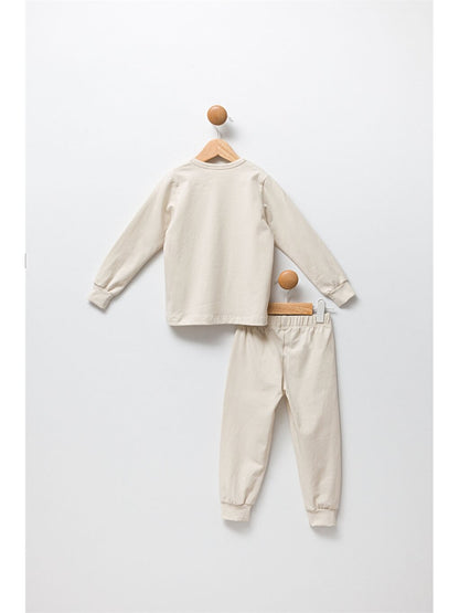 Crew Neck Long Sleeve Baby Boy 2 Piece Set